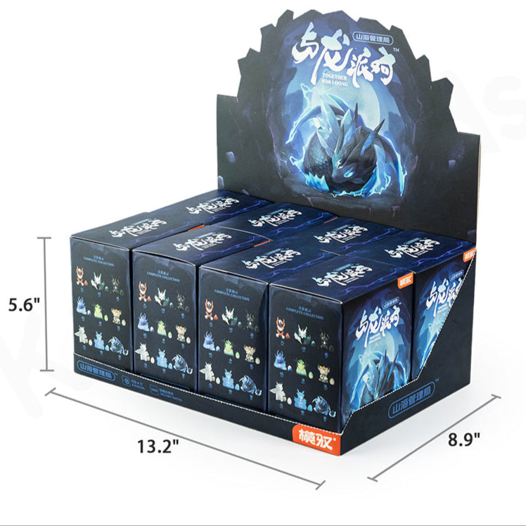 Scatola Sorpresa Bestie Mitiche Serie Loong: Figure da Collezione Rare PVC/ABS