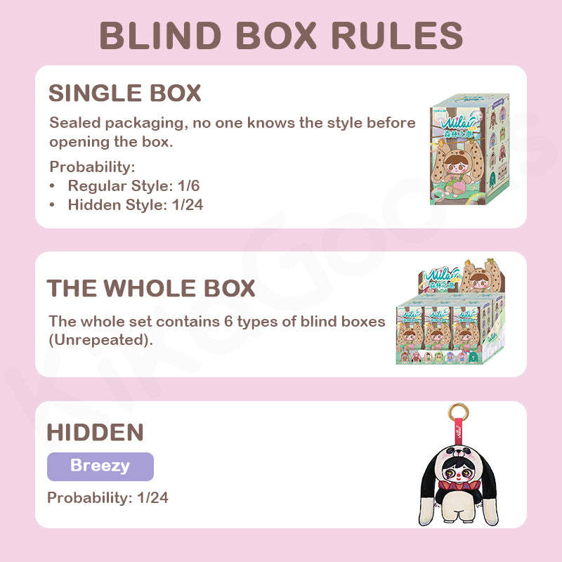 Milai's Invitation: Ciondolo Peluche Serie Foresta Scatola a Sorpresa da Collezione