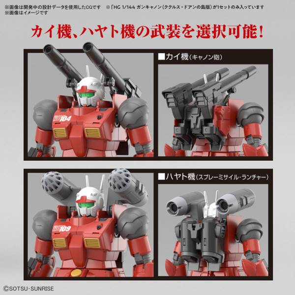 GUNDAM - HG 1/144 Guncannon (Cucuruz Doan's Island Ver.) - Kit da Modello