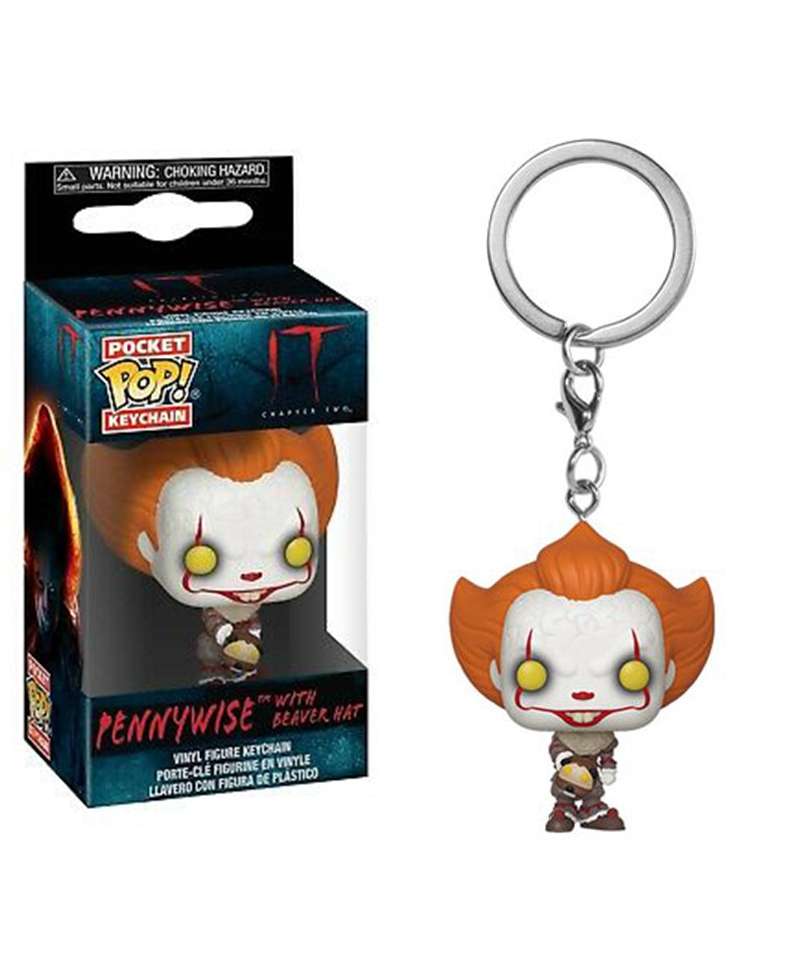 Pennywise with Beaver Hat Keychain