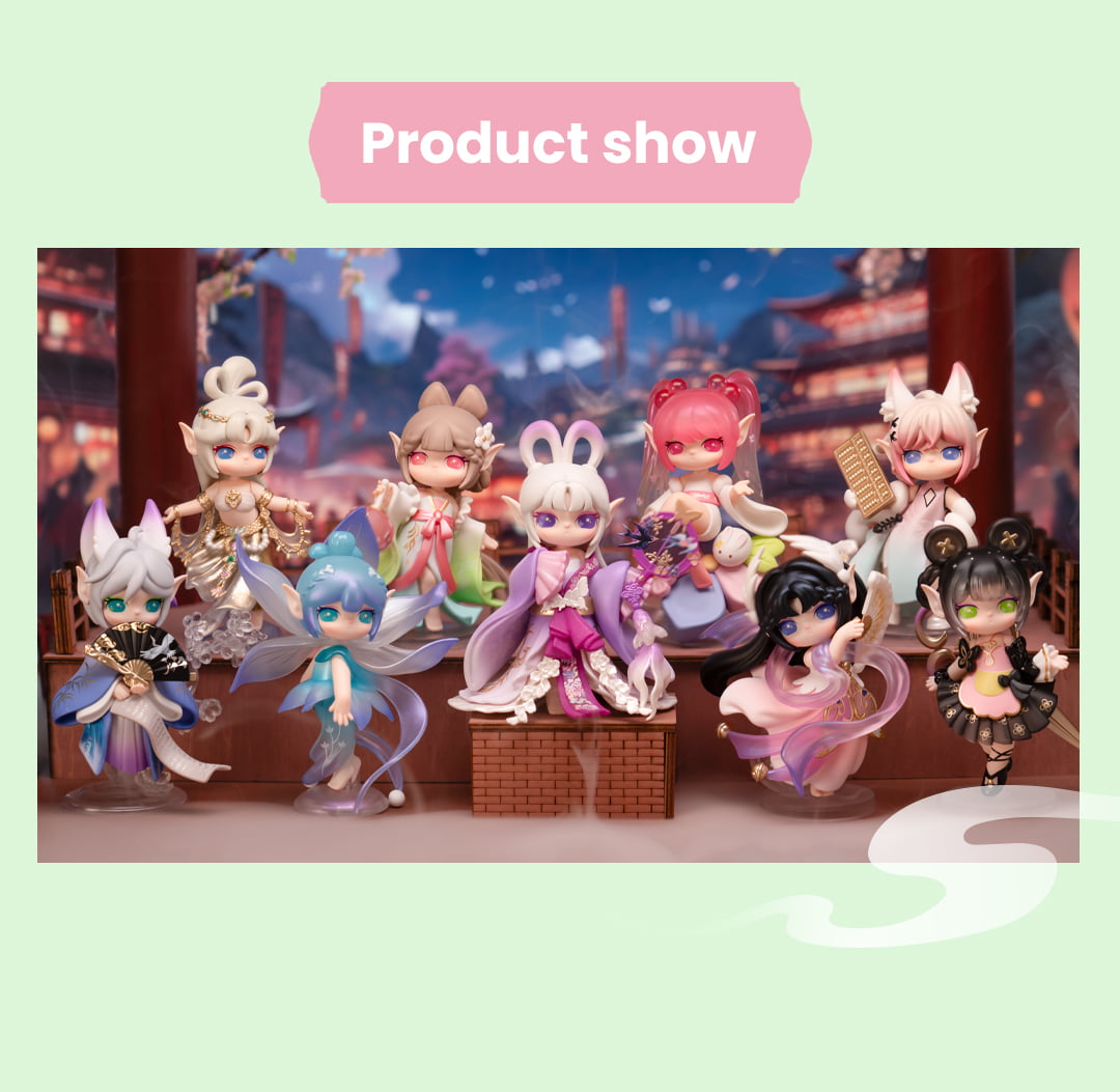 Rolife Suri's Lingfeng Town: Statuette Misteriose da Collezione in Edizione Limitata SJXX