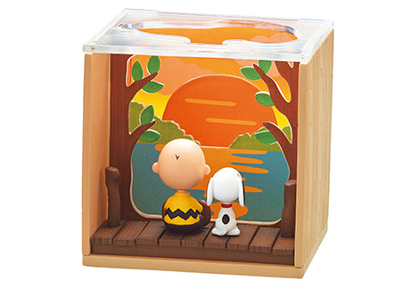 Snoopy Scenery Box Re-Ment: Diorami da Collezione Peanuts con Scenari Incantevoli