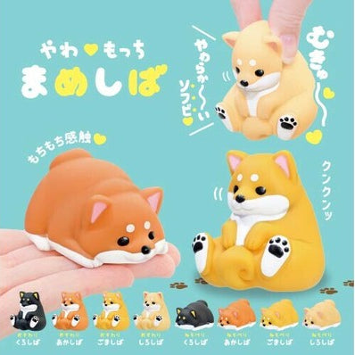 Statuette Morbide Profumate Mameshiba Shiba Inu da Collezione, Set 12 Pezzi