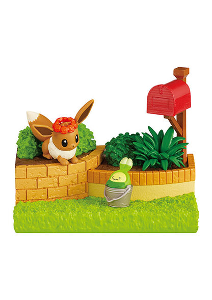 Giardino Pokémon: Scena Pomeridiana con Raggi di Sole, Set Miniature da Collezione