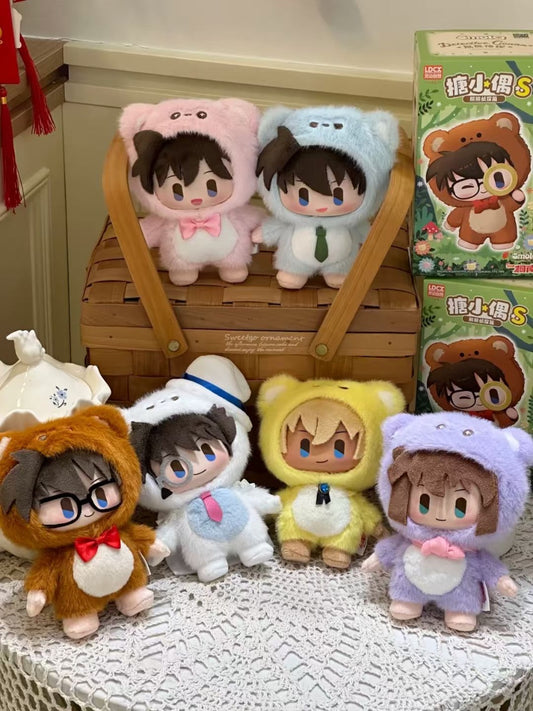 Set Display 6 Peluche Detective Conan Bear Detective Series 15cm