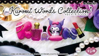 Adorabile Collezione Kuromi Words Re-Ment: Minifigure Sanrio con Gomma da Masticare