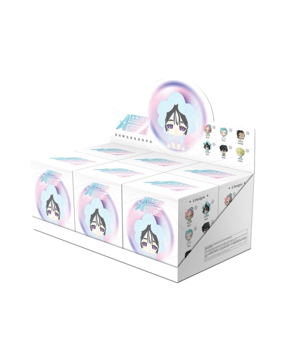 Set Display 6 Mini Figure PVC Alien Stage Baby Series Blind Box 6cm