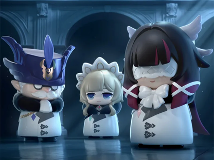 Set Display 9 Mini Figure PVC Genshin Impact Fatui Harbingers Blind Box 7cm