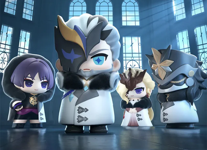 Set Display 9 Mini Figure PVC Genshin Impact Fatui Harbingers Blind Box 7cm
