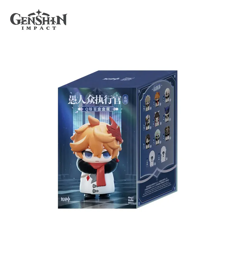 Set Display 9 Mini Figure PVC Genshin Impact Fatui Harbingers Blind Box 7cm