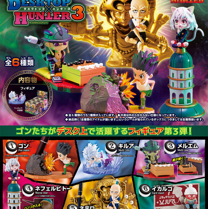 Figure da Scrivania Hunter x Hunter DesQ Desktop Hunter 3 Re-Ment Collezione Completa