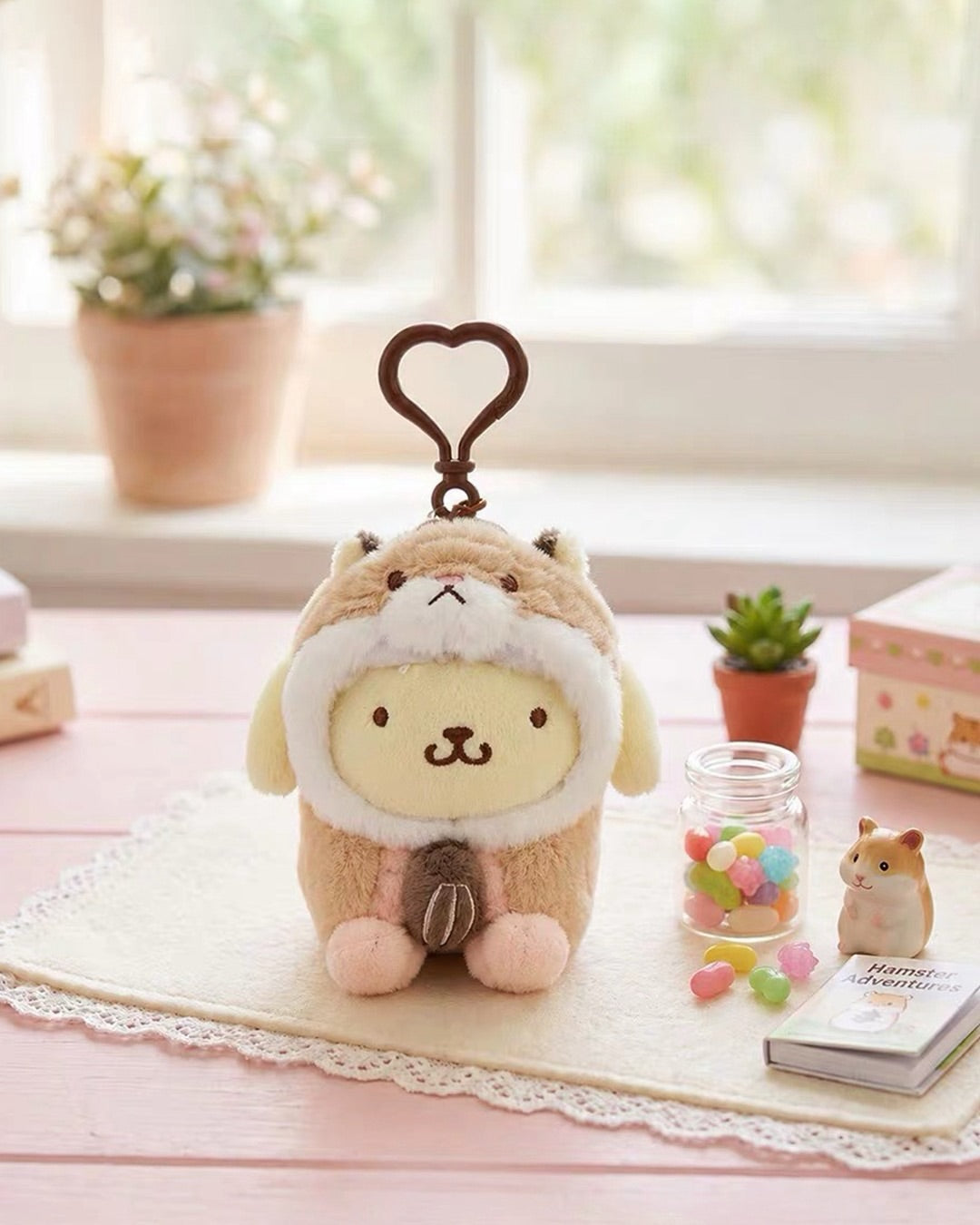 Sanrio Hamster - peluche charm/portachiavi