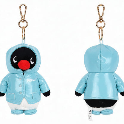Pingu Raincoat - peluche charm/portachiavi 10 cm