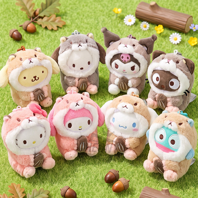 Sanrio Hamster Bag Charm Peluche Figure da Collezione Miniature