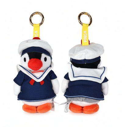 Pingu Marine Sailor - peluche charm/portachiavi 10 cm