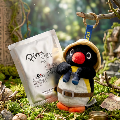 Pingu in the city - peluche charm/portachiavi 10 cm