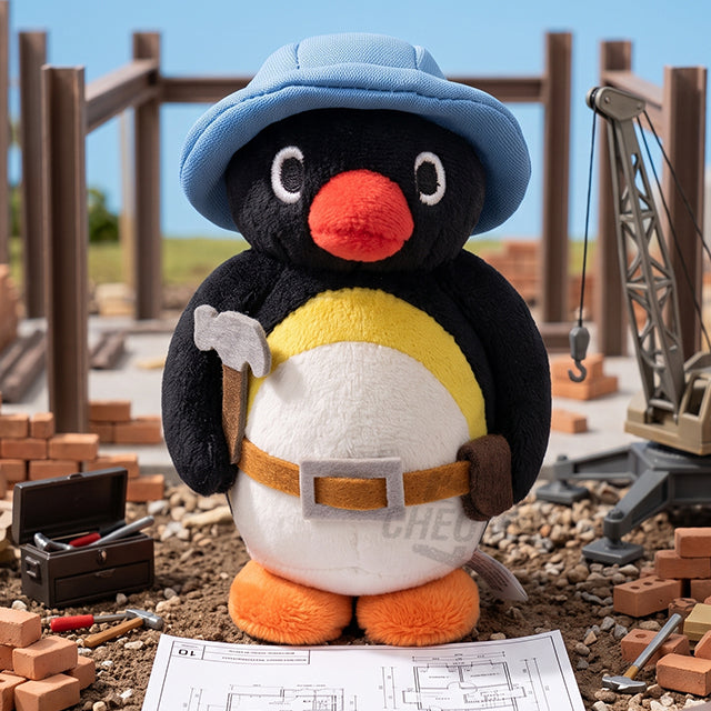 Pingu in the city - peluche charm/portachiavi 10 cm