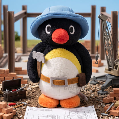 Pingu in the city - peluche charm/portachiavi 10 cm