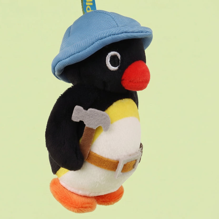 Pingu in the city - peluche charm/portachiavi 10 cm
