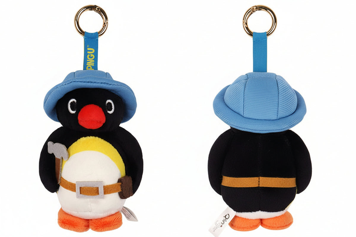 Pingu in the city - peluche charm/portachiavi 10 cm