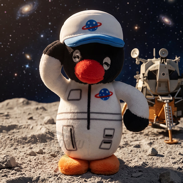Pingu in the city - peluche charm/portachiavi 10 cm