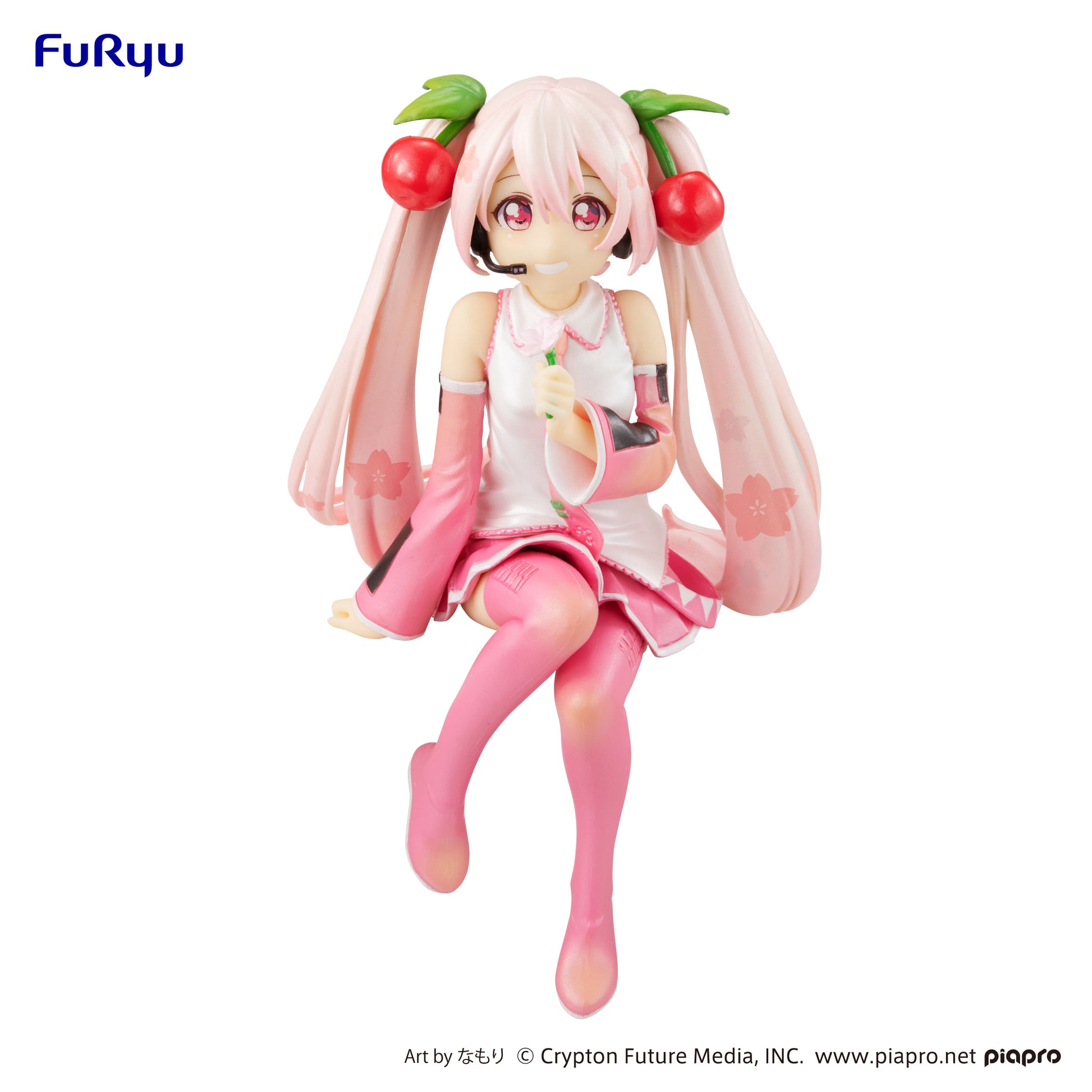 Hatsune Miku Noodle Stopper Figure - Sakura Miku 2022 Pearl Color