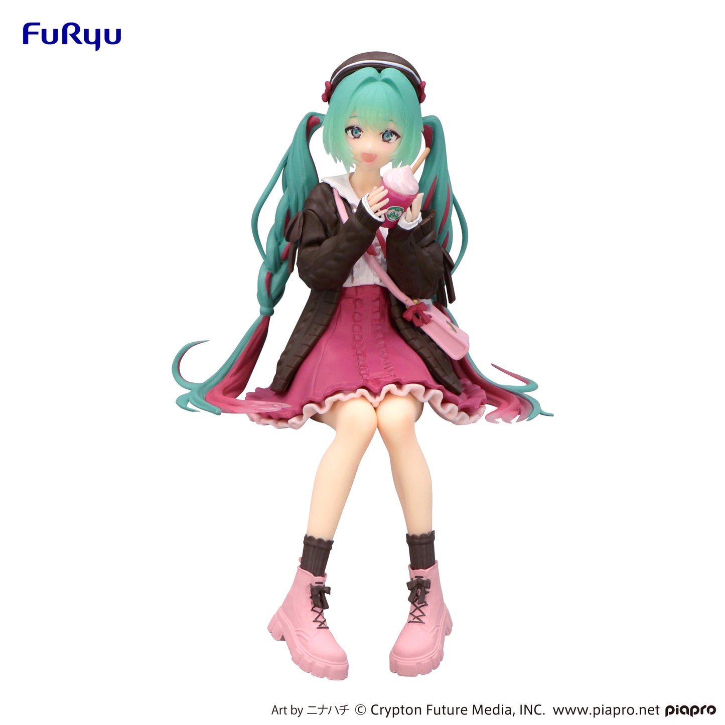 Hatsune Miku Noodle Stopper Figure - Autumn Date Pink Ver.
