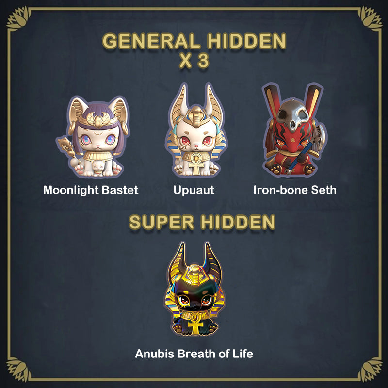 Aaru Garden Mitologia Antico Egitto Serie 1 Blind Box Figure Misteriose da Collezione