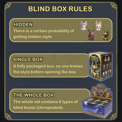 Aaru Garden Mitologia Antico Egitto Serie 1 Blind Box Figure Misteriose da Collezione