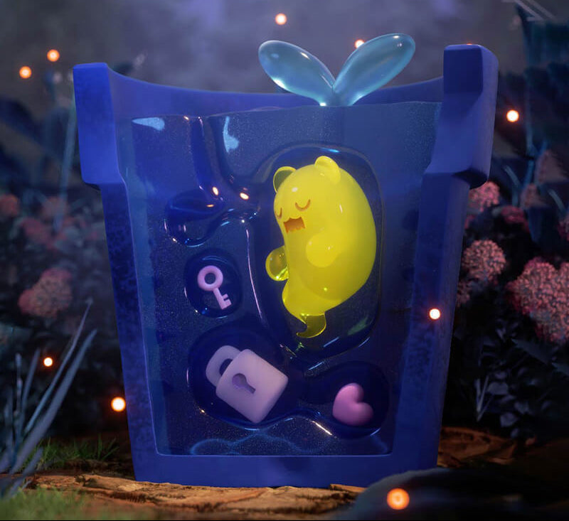 Shinwoo Baby Ghost Bear Secret Bear Garden Blind Box Figure da Collezione Misteriosa