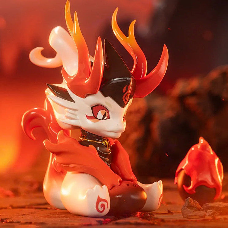 Scatola Sorpresa Bestie Mitiche Serie Loong: Figure da Collezione Rare PVC/ABS