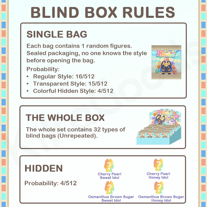 Sacchetto a Sorpresa Aaru Sweet Idol Mini Bean: Figure da Collezione Art Toy