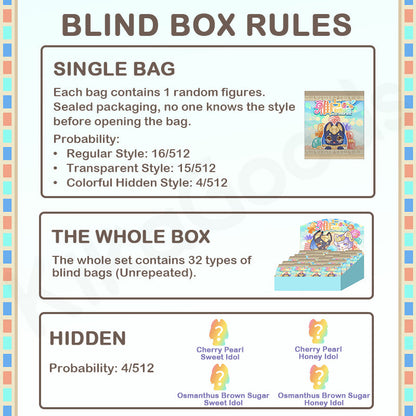 Sacchetto a Sorpresa Aaru Sweet Idol Mini Bean: Figure da Collezione Art Toy