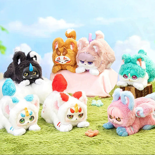 Morbidi Peluche Fabulous Beasts Atretch Oneself Blind Box: Scopri la Tua Creatura Segreta!