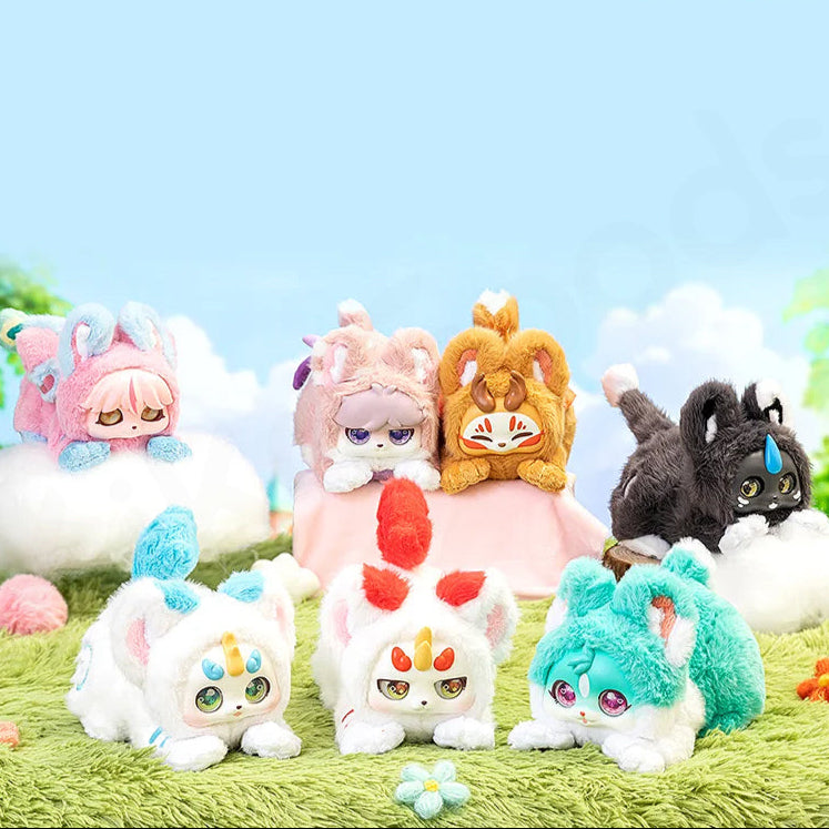 Morbidi Peluche Fabulous Beasts Atretch Oneself Blind Box: Scopri la Tua Creatura Segreta!