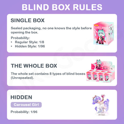 Suri Colorata Serie Ragazze Blind Box: Figure Collezionabili a Sorpresa PVC