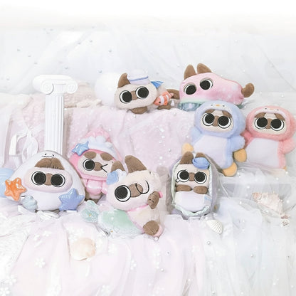 Nobeko Azukisan Serie Oceanica: Ciondolo Peluche Sorpresa, Scatola Misteriosa da Collezione