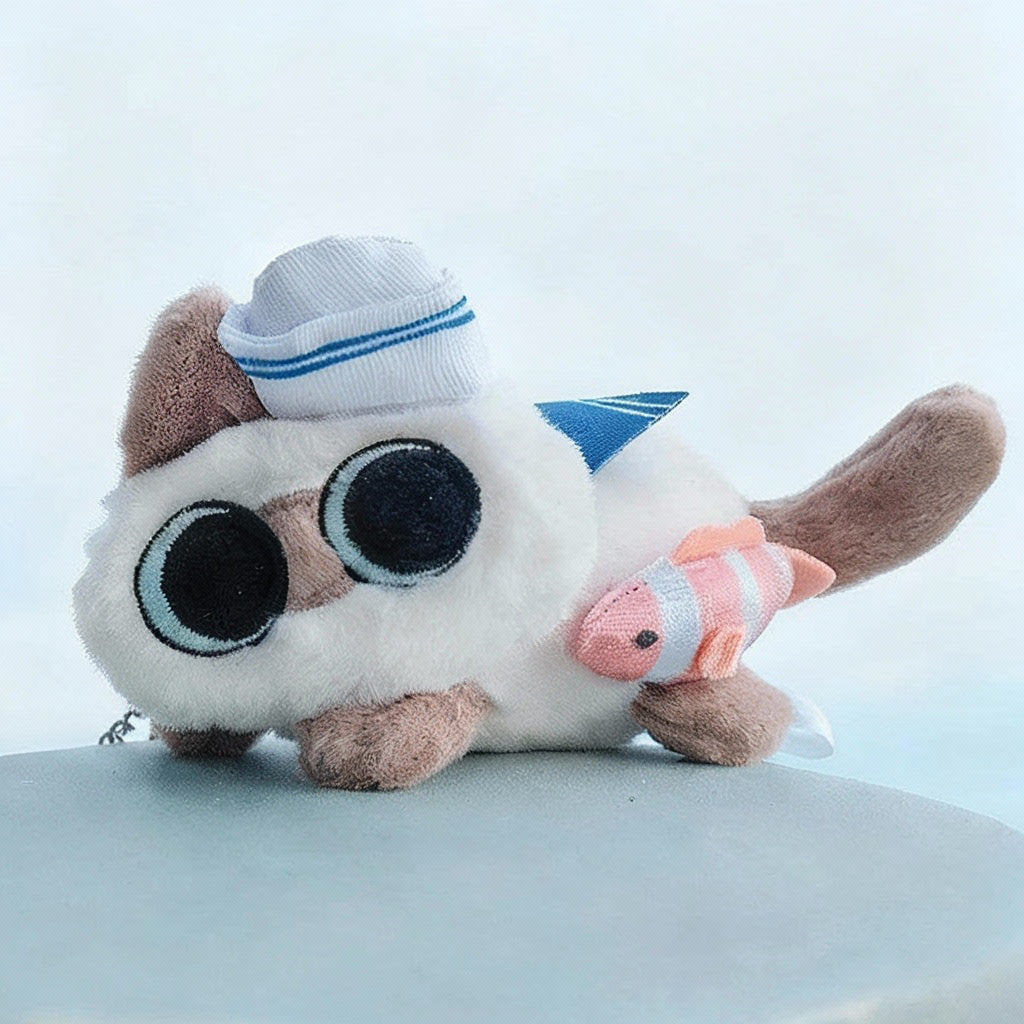 Nobeko Azukisan Serie Oceanica: Ciondolo Peluche Sorpresa, Scatola Misteriosa da Collezione