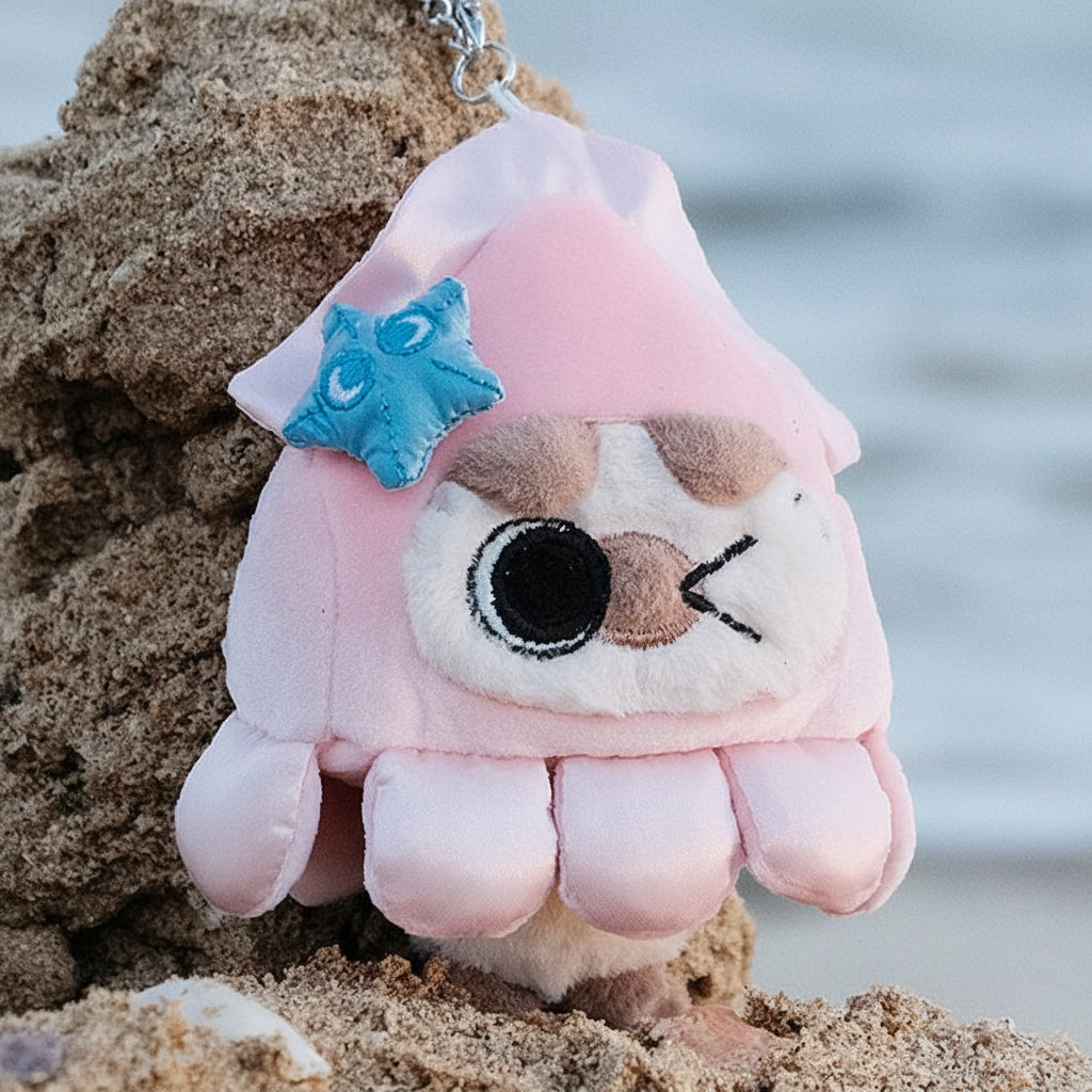 Nobeko Azukisan Serie Oceanica: Ciondolo Peluche Sorpresa, Scatola Misteriosa da Collezione