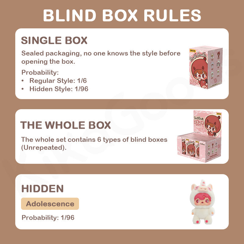 Scatola a Sorpresa Peluche Vinile Serie Pouka Pouka da Collezione Misteriosa