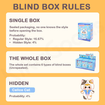 Adorabili Gatti Peluche Samuel: Scatola a Sorpresa Festa, Morbide Figure da Collezione