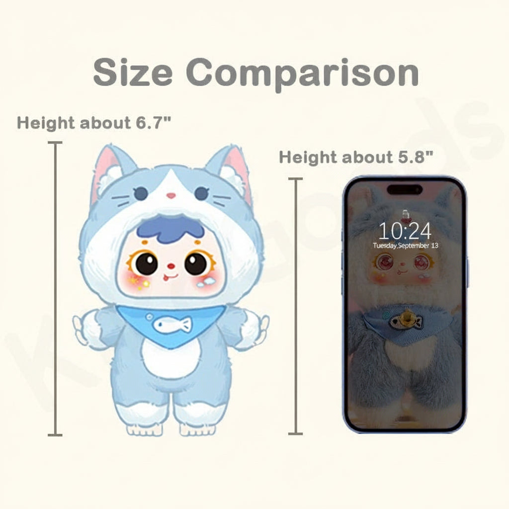 Adorabili Gatti Peluche Samuel: Scatola a Sorpresa Festa, Morbide Figure da Collezione