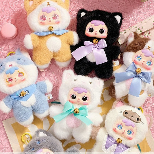 Adorabili Gatti Peluche Samuel: Scatola a Sorpresa Festa, Morbide Figure da Collezione