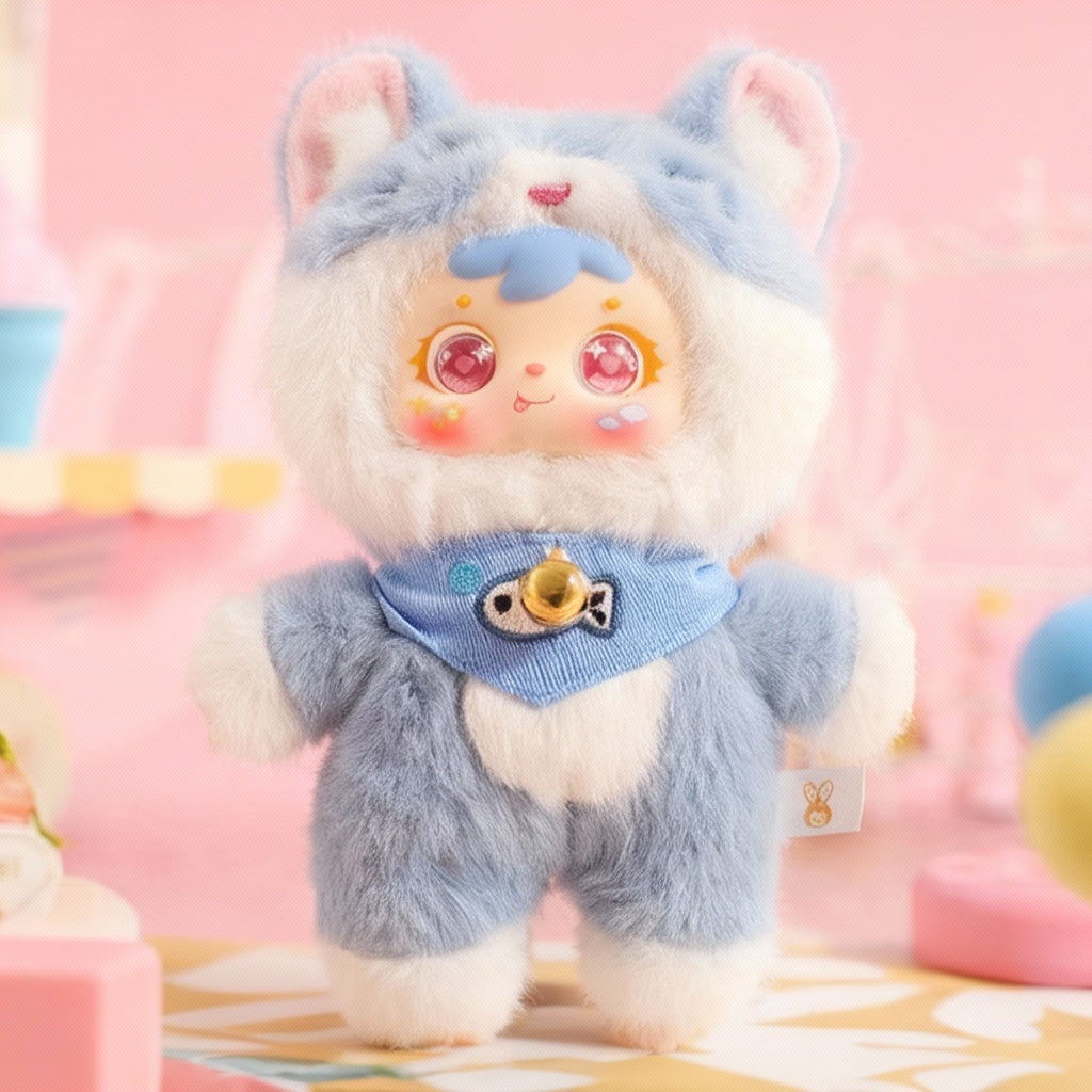 Adorabili Gatti Peluche Samuel: Scatola a Sorpresa Festa, Morbide Figure da Collezione