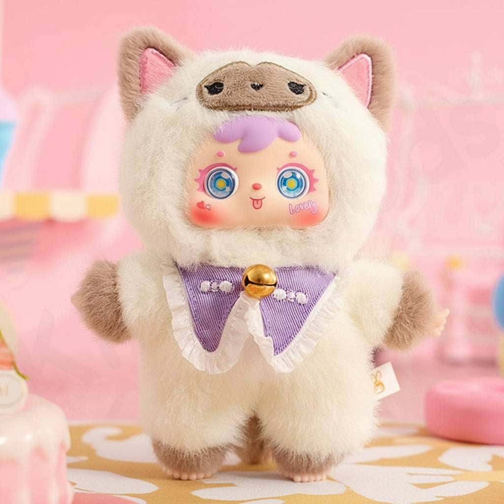 Adorabili Gatti Peluche Samuel: Scatola a Sorpresa Festa, Morbide Figure da Collezione