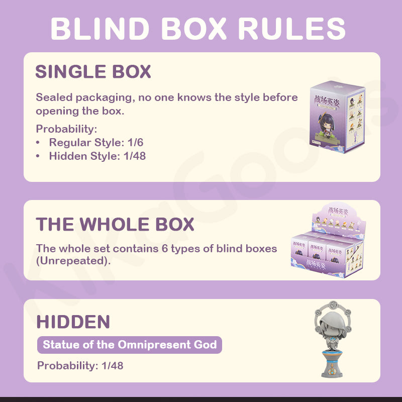 Genshin Impact Battlefield Valor Inazuma: Scatola a Sorpresa Personaggi da Collezione Esclusivi