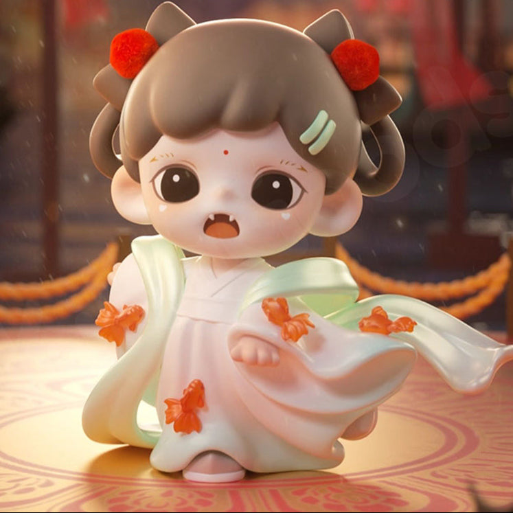 Scatola a Sorpresa Zoraa Linglongfu: Mini Personaggi Misteriosi da Collezione in PVC/ABS