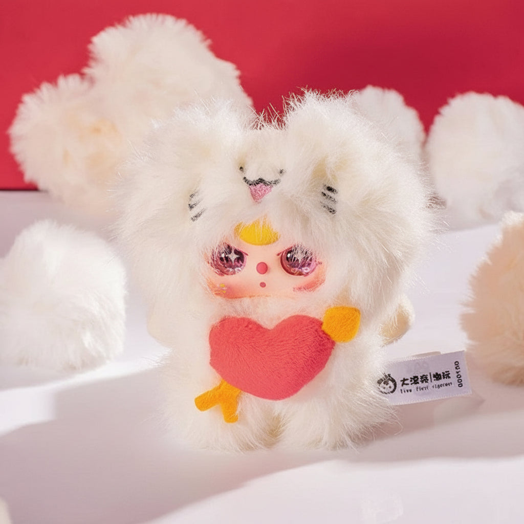 Blind Box Peluche Vinile Serie Baby Three Cupido: Statuette Carine da Collezionare