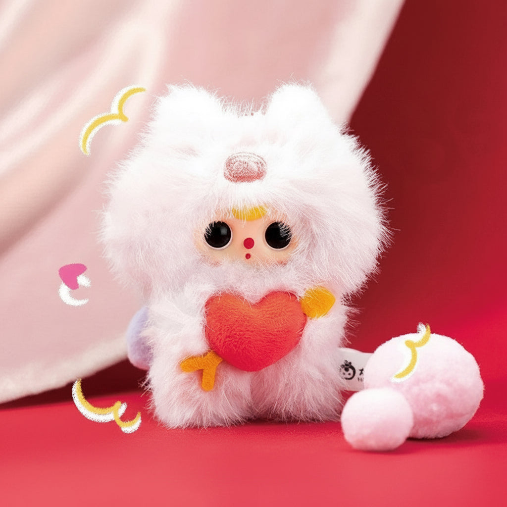 Blind Box Peluche Vinile Serie Baby Three Cupido: Statuette Carine da Collezionare