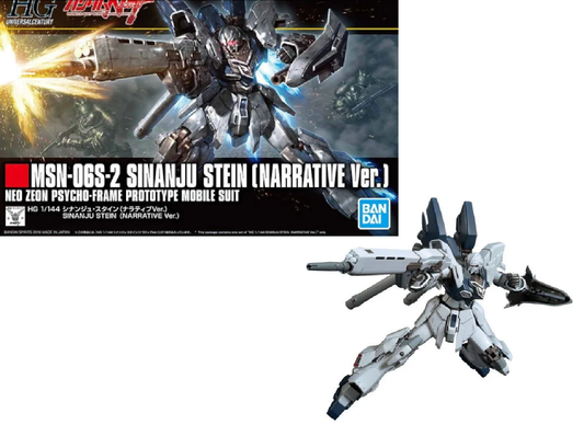 GUNDAM - HGUC 1/144 MSN-06S-2 Sinanju Stein Narrative Ver. - Kit di Modello